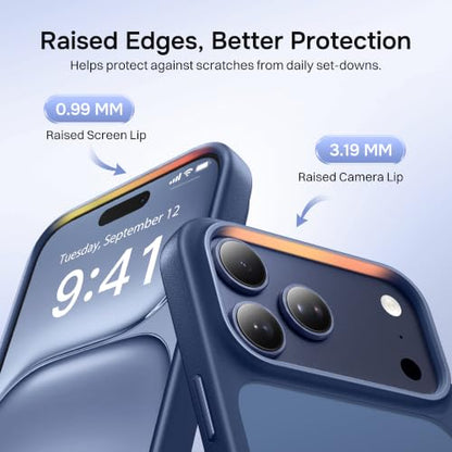 Magnetic for iPhone 17 Pro Max Case, Compatible with MagSafe, [Military Grade Drop Protection] Translucent Matte Shockproof Protective Anti-Fingerprint Phone Case, 6.9", Blue - color: Blue, size: Iphone 17 Pro Max