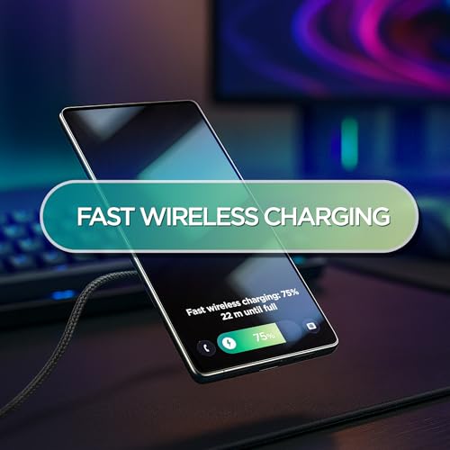 Galvanox Magnetic Wireless Charger for Samsung, 25W Fast Charging Pad with 30W PPS USB-C Wall Adapter, Removable USB-C Cable, LED Charging Indicator, Compatible with Galaxy S Series (6, Feet) - size: 6 FT