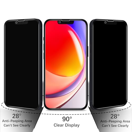2+2 Pack Privacy Screen Protector for iPhone 14 Plus Tempered Glass - size: (Privacy)iPhone 14 Plus 6.7 Inch