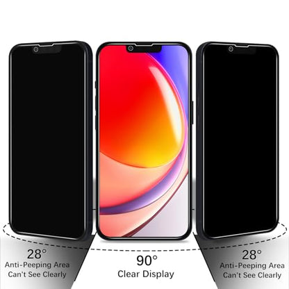 2+2 Pack Privacy Screen Protector for iPhone 14 Plus Tempered Glass - size: (Privacy)iPhone 14 Plus 6.7 Inch