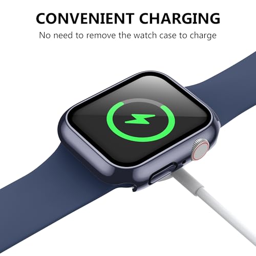 12 Pack Case for Apple Watch Series 11/10 42mm with Tempered Glass Screen Protector, Plated Hard PC Glossy Protective Cover, All-Around Bumper Compatible with iWatch Series 11/10 42mm - size: 42mm(Series 11/10）