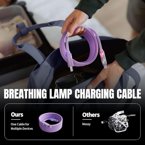 MPATIBY 240W USB C Cable,4 in 1 Charging Cable Fast Charging & Data Sync
