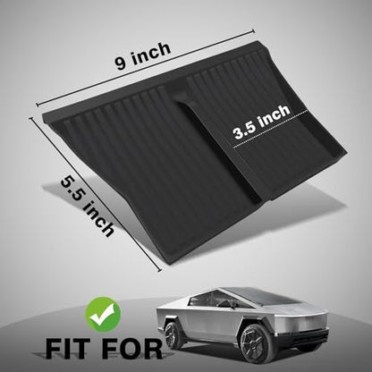 BestEvMod Charge Pad Silicone Mat for 2024-2026 Tesla Cybertruck (Black) - size: Cybertruck, style: Charge Pad Mat