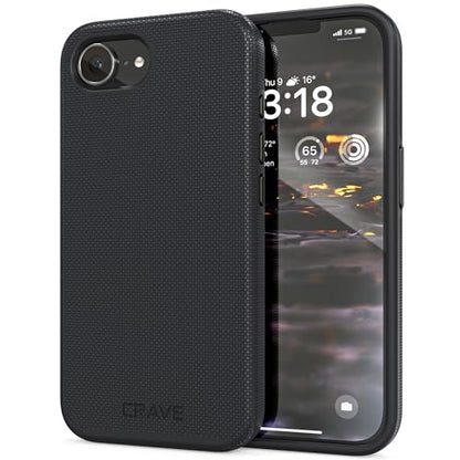 Crave for iPhone 17e Case and iPhone 16e Case, Shockproof Protection Dual Layer Case for iPhone 17e, iPhone 16e (6.1 inch) - Black - color: Black