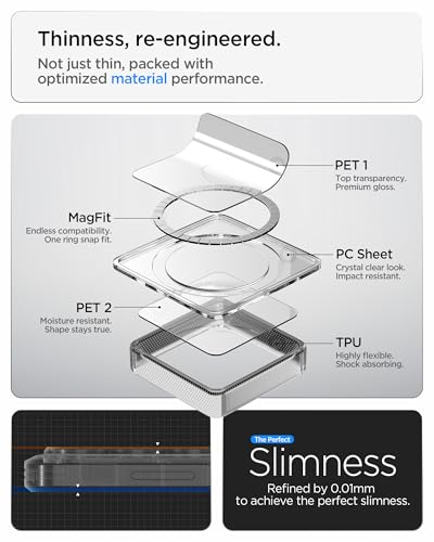 Spigen for Galaxy S26 Ultra Case, Ultra Hybrid MagFit [Anti-Yellowing] [Compatible with MagSafe] [Fast Wireless Charging] - Clear White - color: Clear White, size: Galaxy S26 Ultra