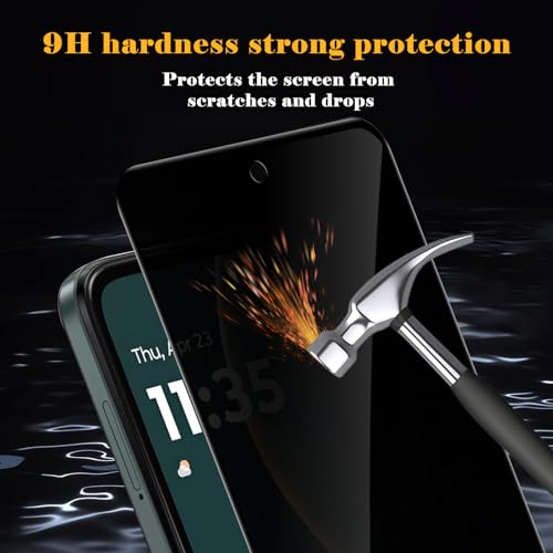 2 Pack Privacy Screen Protector for Motorola Moto G 5G 2025, Tempered Glass Film full Coverage Anti Scratch, Anti-Spy, 9H Hardness, Bubble Free for Moto G 5G 2025 Privacy Screen Protector - size: Motorola Moto G 5G 2025