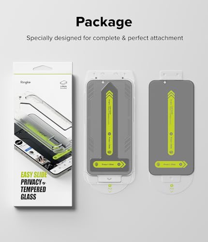 Ringke for iPhone 17e / 16e / 14/13 Screen Protector [Easy Slide Privacy] - size: iPhone 17e / 16e / 14 / 13 Pro / 13