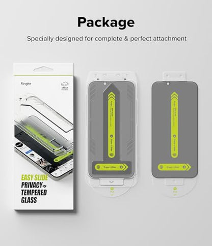 Ringke for iPhone 17e / 16e / 14/13 Screen Protector [Easy Slide Privacy] - size: iPhone 17e / 16e / 14 / 13 Pro / 13
