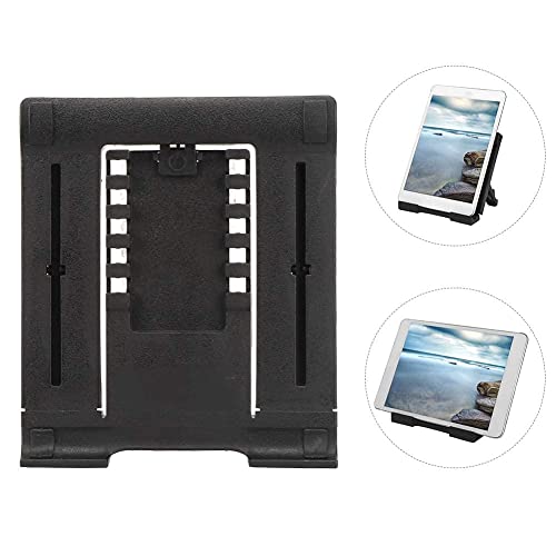 Tablet Stand, Plastic Five Gears Support Height Adjustable Portable Storage Mobile Phone Stand, 7-11 Inch Tablet PC Desktop Bracket, with Soft Rubber Pad, for for E Reader(Black)
