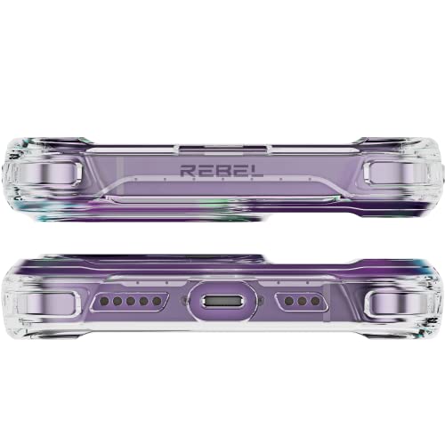 REBEL Phone Clear Case for iPhone 14 Pro [Crystal Series Gen-4] Non-Yellowing, Transparent, Anti-Scratch, Protective Shockproof Bumpers, Metal Buttons, 6.1 Inch 2023 Cover (Crystal Clear, No MagSafe) - color: Crystal Clear, No MagSafe, size: iPhone 14 Pro