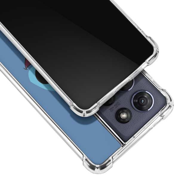Skinit Clear Phone Case Compatible with Moto G Power 5G (2025) - Officially Licensed Disney Lilo and Stitch Close Design - color: Blue - DISLNS05
