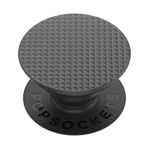 PopSockets Adhesive Phone Grip, Holder- Knurled Black - color: Knurled Black, style: Adhesive