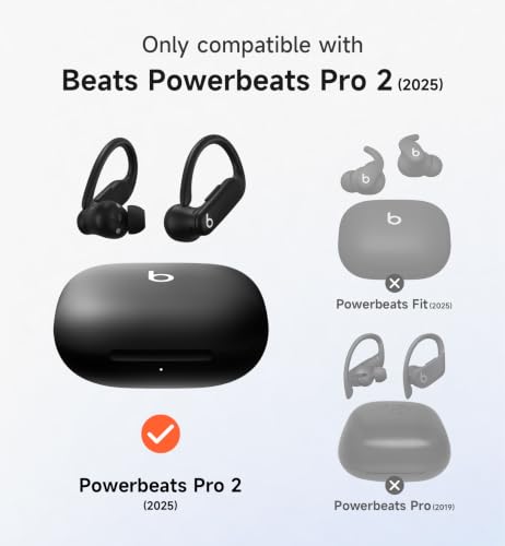 SURITCH for Beats Powerbeats Pro 2 Case Cover, Magnetic Locking Cases for Beats Powerbeats Pro 2 2025, Shockproof Bumper Protective Covers with Carabiner & Keyring & Cleaner Kit, Green Sparkle - color: Green Sparkle