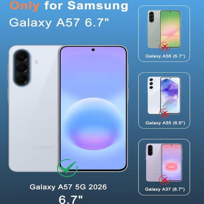 Battery Case for Galaxy A57,12000mAh Pack Rechargeable Charger Case Support Carplay with Wireless Charging Compatible for Galaxy A57(6.7 inch) External Battery Charging Cover(Black) - size: Galaxy A57