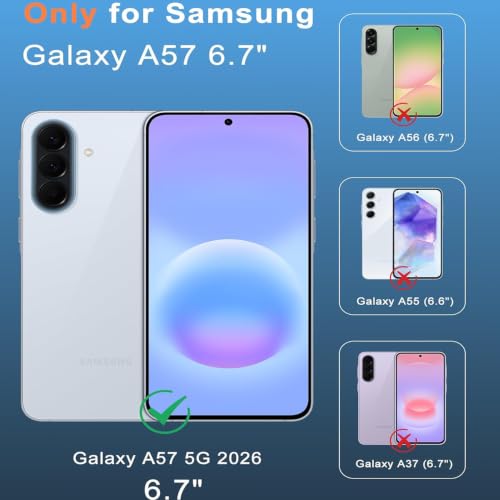 Battery Case for Galaxy A57,12000mAh Pack Rechargeable Charger Case Support Carplay with Wireless Charging Compatible for Galaxy A57(6.7 inch) External Battery Charging Cover(Black) - size: Galaxy A57
