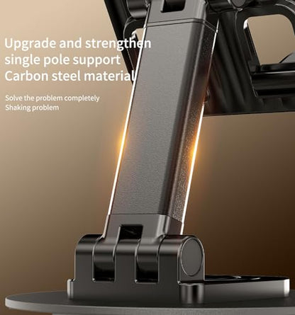 360° Rotating Cell Phone Stand for Desk - size: K39B-Black