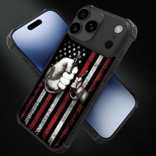 case for iPhone 17 Pro Max,Compatible with Magsafe,All-Round Protection Shockproof Anti-Scratches TPU Case Cover-Fishing American Flag - color: Fishing American flag, size: IPhone 17 Pro Max