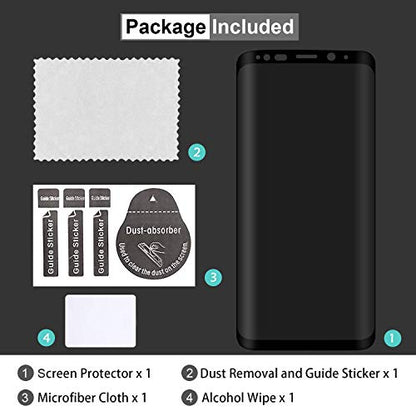 [2 Pack] Galaxy Note 9 Privacy Screen Protector, Premium Anti-Spy Tempered Glass [Case Friendly] [Anti-Scratch] 9H Hardness Screen Protector for Samsung Galaxy Note 9
