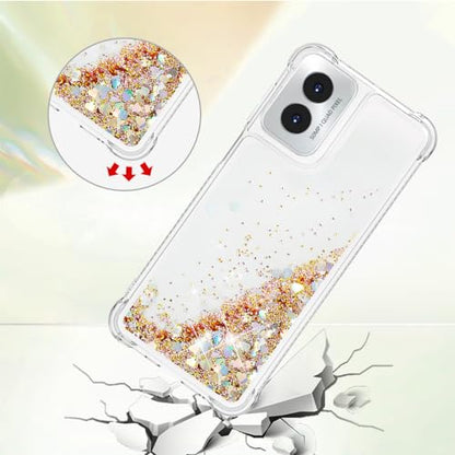 for Moto G Play 2024 Case with Screen Protector, Gold - color: Gold