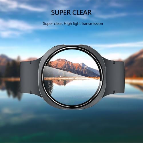 Anoowkoa 4 Pack Premium Screen Protector for Samsung Galaxy Watch 8 44mm Tempered Glass Film 9H Hardness,Ultra Resistant,Anti-Fingerprints,No Bubbles,HD-Clear,Easy Install - color: chanpin
