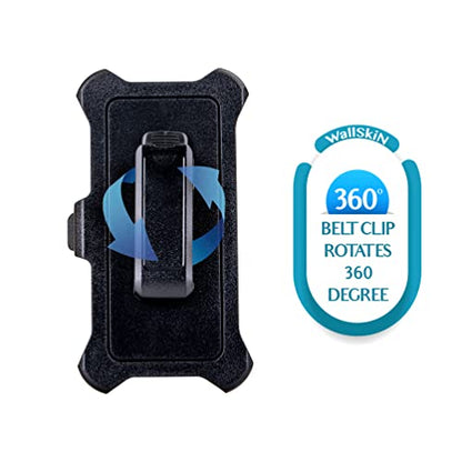 Case for Galaxy S9 (5.8") Heavy Duty Full Body Military Grade Drop Protection Carrying Cover Holder | Holster for Men Belt with Clip Stand – Black/Black