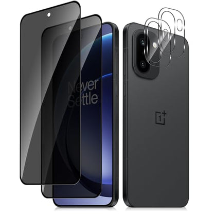 For One Plus 15R 5G Privacy Screen Protector (2+2 Pack) - size: One Plus 15R 5G 2+2