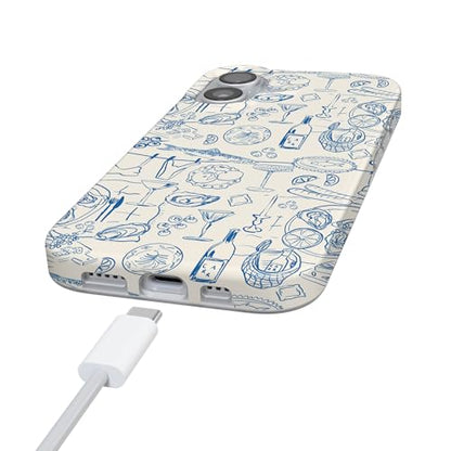 Casely iPhone 17 Case | Amalfi Aperitivo | Dolce Vita | Compatible with MagSafe | Classic Ultra Slim Design - color: Dolce Vita | Amalfi Aperitivo