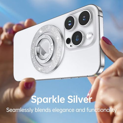 Syncwire Magnetic Phone Grip, Sparkle Ring Holder,Glitter Silver - color: Glitter Silver