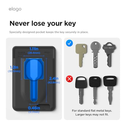 elago Key Magnetic Wallet Card Holder for iPhone - color: Black