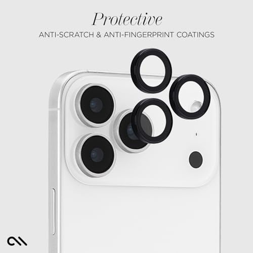 Case-Mate iPhone 17 Pro Max/iPhone 17 Pro Camera Lens Protector - Black - color: Black - Pro/Pro Max, style: iPhone 17 Pro Max / iPhone 17 Pro