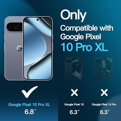 JETech Screen Protector for Google Pixel 10 Pro XL, 2+2 Pack - size: Pixel 10 Pro XL