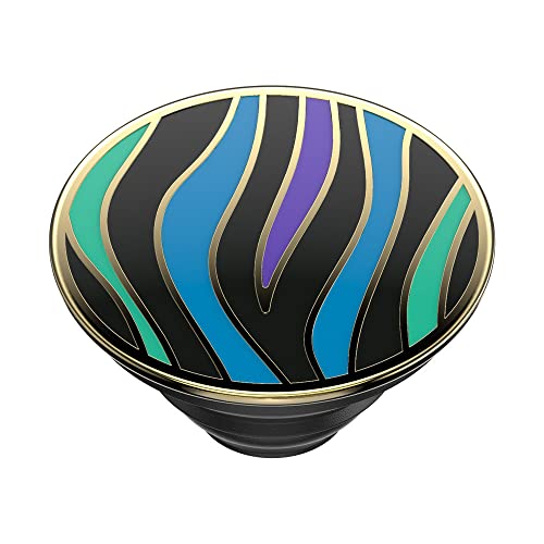PopSockets Adhesive Phone Grip, Holder, Phone Stand, Enamel - Wild Stripe - color: Wild Stripe, style: Adhesive