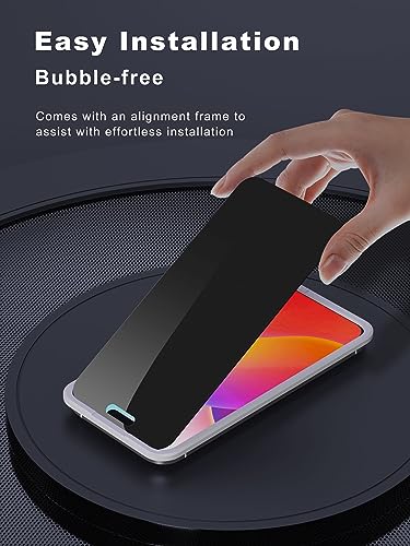 GIGIKISS 2 Pack Privacy Screen Protector for iPhone 15 Plus - size: for iPhone 15Plus 6.3 inch - Black