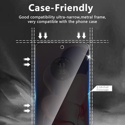 3 Pack Privacy Screen Protector for Motorola Moto G Power 5G 2024 - size: Moto G Power 2024 FK3