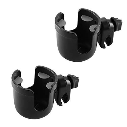 Accmor Stroller Cup Holder, Drinks Holder Bike Walker Wheelchair - color: All Black & All Black