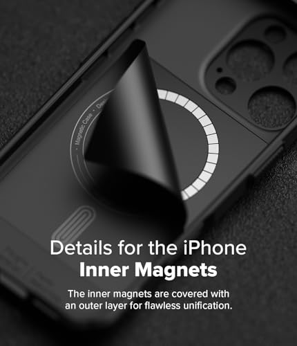 Ringke for iPhone 16 Pro Case [Rugged Gear Magnetic Black] - color: Magnetic Black, size: iPhone 16 Pro