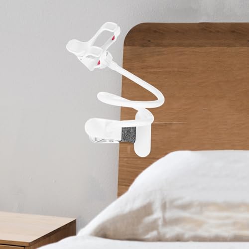 Beaupretty Gooseneck Phone Holder Flexible Long Arm Cell Phone Mount with Stable Clamp for Bedside Desk Headboard Compatibility for Smartphones