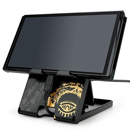Foldable Stand for Nintendo Switch/2/Lite/OLED, Adjustable Switch Holder - color: Black-Tears
