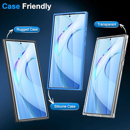 LYWHL 5 Pack for Samsung Galaxy S22 Ultra Screen Protector [Like Original Fingerprint Unlock], Real Invisible Self-Healing Protective Film [Not Glass], HD Clear, Case Friendly, Scratch-Resistant - size: 6.8 inch - Samsung Galaxy S22 Ultra