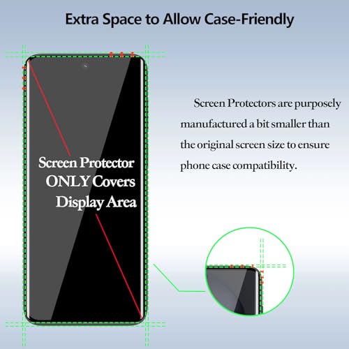 Anoowkoa [2 Pack Compatible with Moto Edge 2024/Moto Edge 2023 3D screen protector.9H Hardness.Tempered Glass.Super Abrasion Resistance,Anti-Fingerprint.Anti-Scratch,Bubble-free,Easy Installation