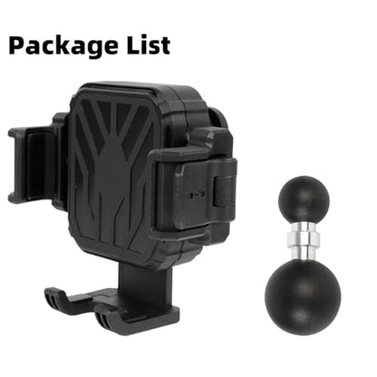 Universal Phone Holder Base for RAM Mounts B Size Double Socket Arm, 1" (25mm) Ball Mount with Vibration Dampener [Camera Friendly] [1s Lock & Release], Fits 4.7-7.2" Smartphones - style: 1" Ball Phone Holder