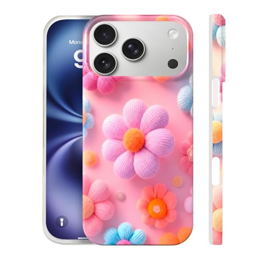 Case Compatible with iPhone 17 Pro Max, 2025 Anti-Yellow Ultra Transparent Soft TPU Phone Case, Shockproof Anti-Slip Slim Lightweight Full Coverage Protective (Rainbow Flower) - color: Rainbow flower