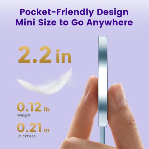 15W Magnetic Fast Charging Pad, Wireless Charger for Apple MagSafe - color: Blue*3