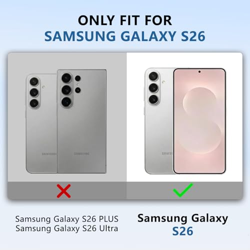 for Galaxy-S26 Case, Slim Fit & Semi-Transparent Matte, Gray - color: Gray, size: Galaxy S26 6.3"