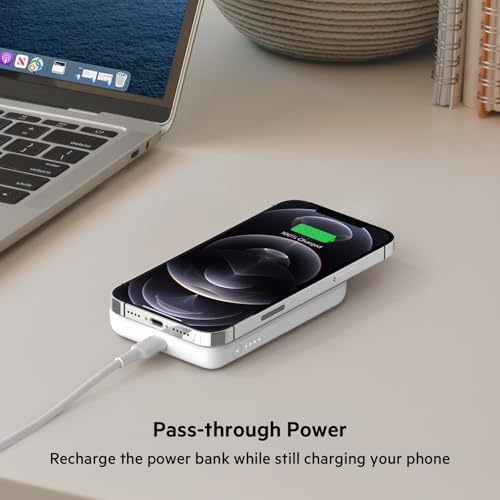 Belkin 7.5W Magnetic Wireless Power Bank, MagSafe Charger for iPhone