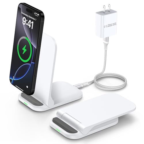 Pixel Wireless Charger Fast Charging Stand for Google Pixel 10a 10 Pro XL - color: White