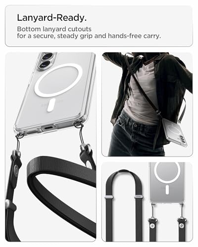 Spigen for Galaxy S26 Plus Case, Ultra Hybrid MagFit [Anti-Yellowing] [Compatible with MagSafe] [Fast Wireless Charging] - Clear White - color: Clear White, size: Galaxy S26 Plus