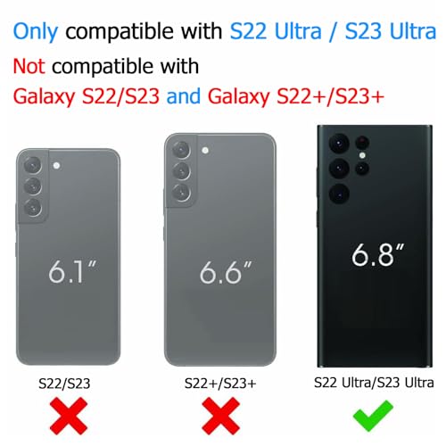 Battery Case for Galaxy S22 Ultra/S23 Ultra, [12000mAh] Slim Portable Protective Fast Charging Case Backup Power Bank Battery Case Compatible with Galaxy S22 Ultra/S23 Ultra-6.8 inch-Black - size: Galaxy S22 Ultra/S23 Ultra
