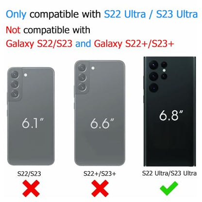 Battery Case for Galaxy S22 Ultra/S23 Ultra, [12000mAh] Slim Portable Protective Fast Charging Case Backup Power Bank Battery Case Compatible with Galaxy S22 Ultra/S23 Ultra-6.8 inch-Black - size: Galaxy S22 Ultra/S23 Ultra