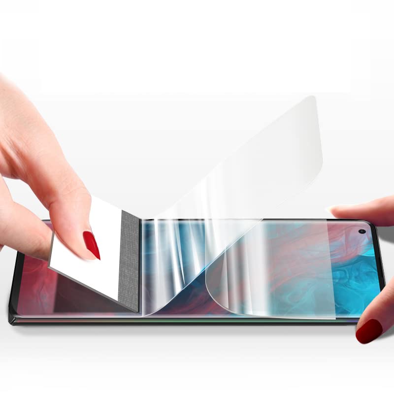 2pcs Flexible Front Screen Protector for Motorola Edge (2021) 6.8” 3D Hydrogel Film Transparent TPU Touch Sensitive Fingerprint Unlock Not Tempered Glass